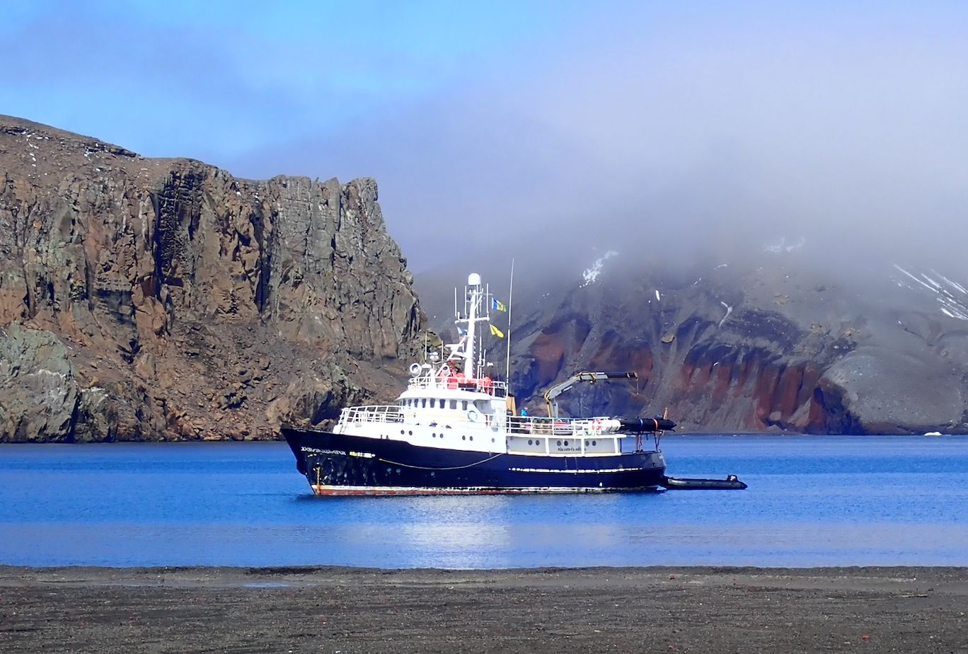 Expedition vessel in polar waters