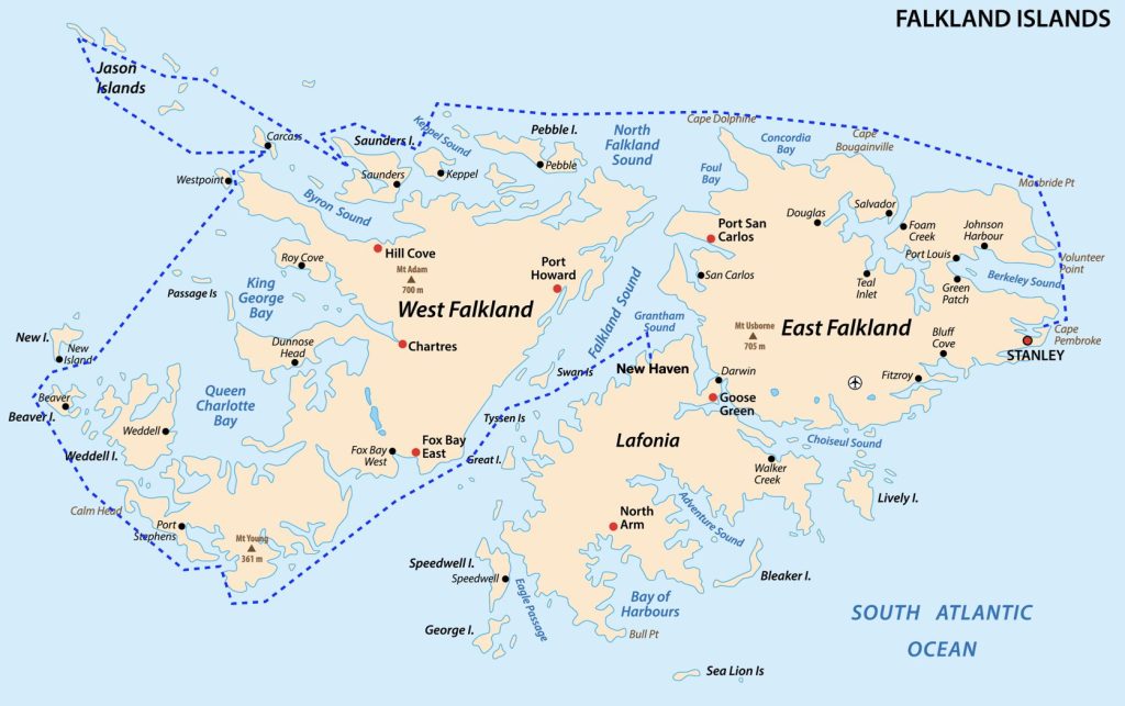 Falkland map